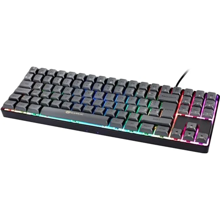 GAMIAC TKL90G Gaming Tastatur, Mechanisch mit Kailh Red Switches, RGB-Beleuchtung, Tenkeyless - schwarz/grau – Bild 2