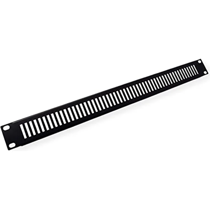 VALUE 19"-Belüftungs-Frontplatte 1 HE, RAL 9005 schwarz – Bild 2