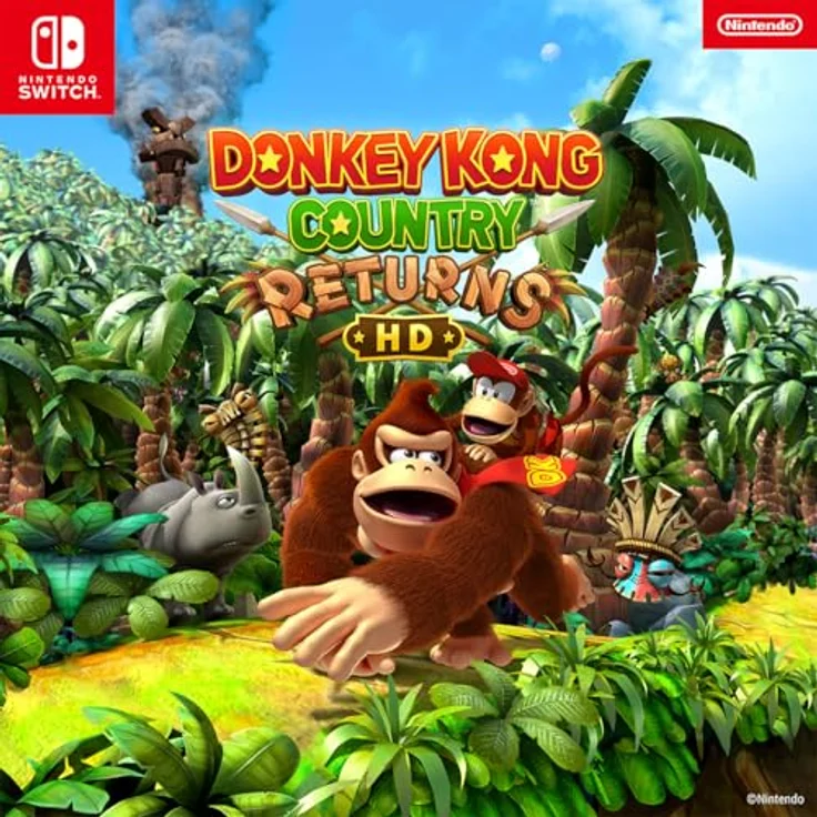 NINTENDO SWITCH Donkey Kong Country Returns HD [PEGI], Grafisch aufbereitet in HD für Nintendo Switch, enthält die Extralevel aus der Nintendo 3DS-Version – Bild 2