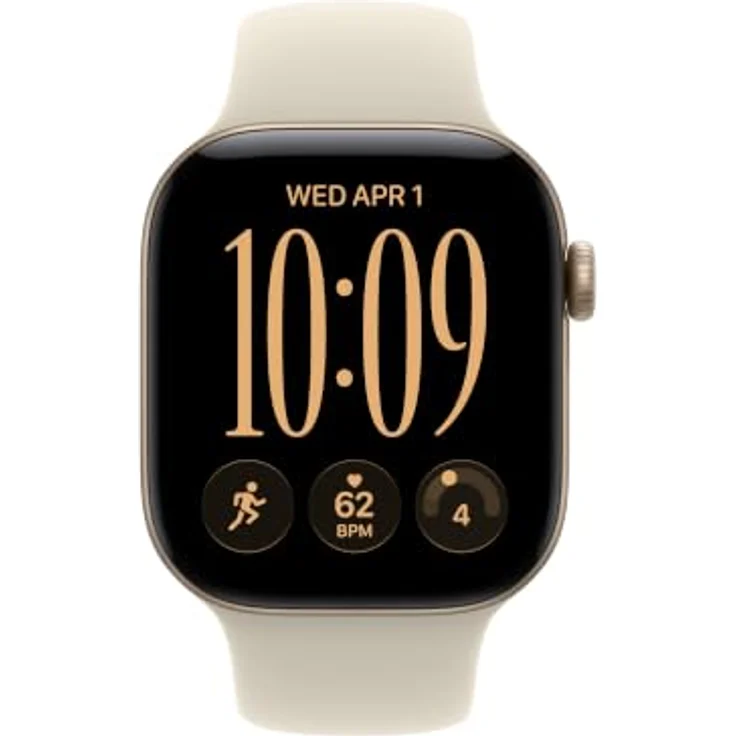 Apple Watch Sport Band S/M, Hochleistungs-Gummimaterial in Sandfarbe mit innovativem Pin-Verschluss – Bild 3