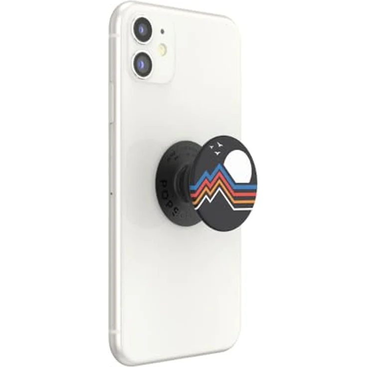 PopSockets PopGrip, Ständer und Griff mit austauschbarer Oberseite, Moon Horizon, Anti-Drop Funktion – Bild 2