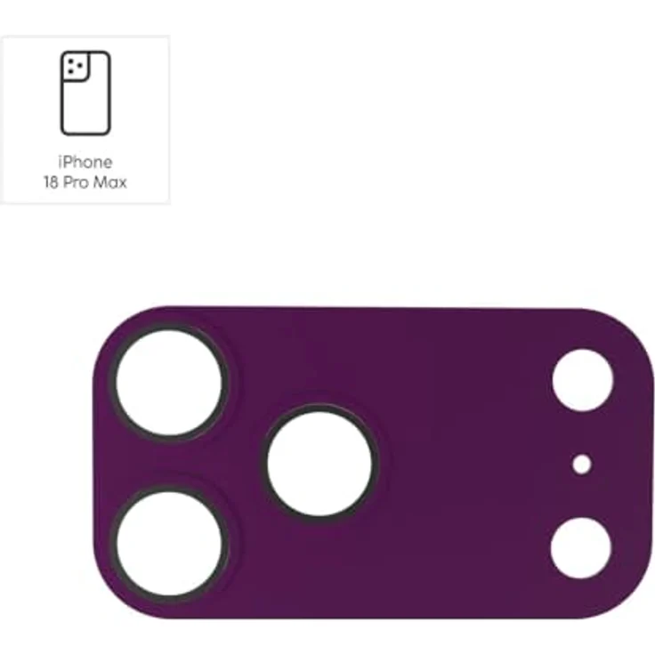 Hama Cam Protect Pro Kameraschutzglas für Apple iPhone 18 Pro Max, Dunkelrot – Bild 2