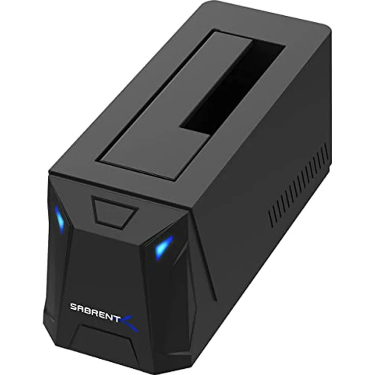 SABRENT SSD/HDD 2,5/3,5 Zoll Docking Station, festplatten gehäuse, USB 3.2 Gen1 Hard Drive, sata auf USB Enclosure mit Netzteil 12v, Festplatte extern Adapter case typ A mit 1.8m Kabel, Werkzeuglose – Bild 1