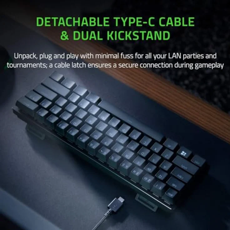Razer Huntsman Mini ED Purple, 60% Gaming-Tastatur mit optischen Switches und RGB-Beleuchtung – Bild 5