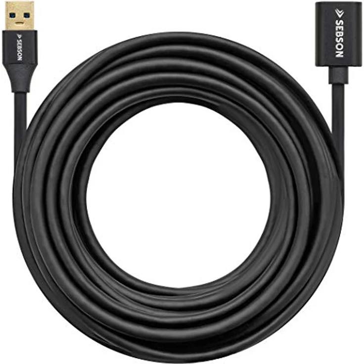 SEBSON USB 3.0 Verlängerungskabel 5m, A Stecker auf A Buchse, 5 Gbit/s, schwarz – Bild 4