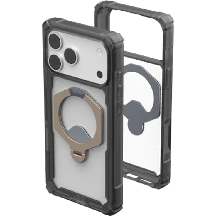 UAG Plasma XTE 360 MagSafe, Handyhülle für iPhone 18 Pro Max/17 Pro Max, ash/titanium, mit drehbarem Kickstand und verstärkten TPU-Stoßfängern – Bild 3