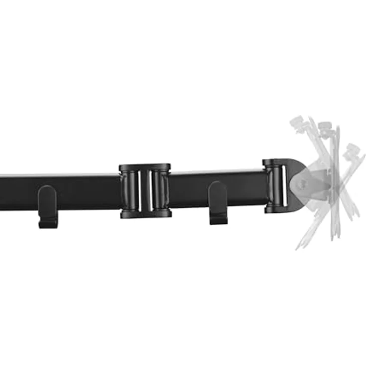 One For All Universal-Doppelmonitorarm DM2210 Schwarz, Monitorständer für 13-32 Zoll Monitore mit 8 kg Tragkraft – Bild 4