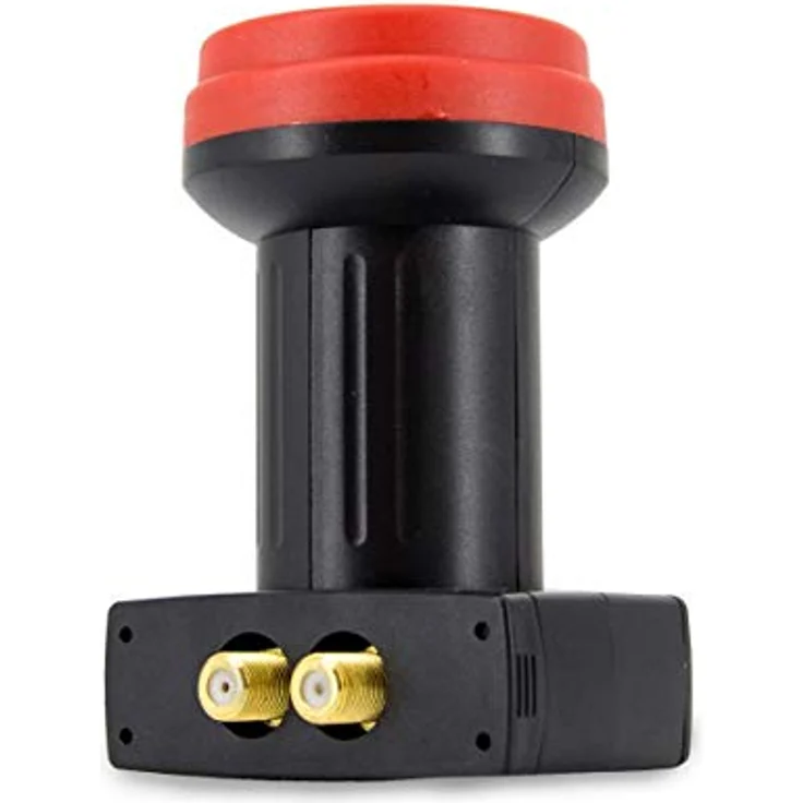 PremiumX 60cm Satellitenschüssel, Stahl Hellgrau mit Twin LNB und 4x F-Stecker für optimalen Empfang in HD, 4K und 3D – Bild 5