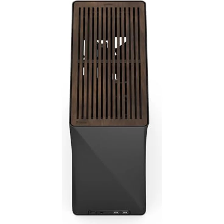 Fractal Design Era 2 ITX PC Case in Charcoal - Solid Walnut Top, Supports 3-Slot GPUs, PCIe 4.0 Riser Cable Included – Bild 5