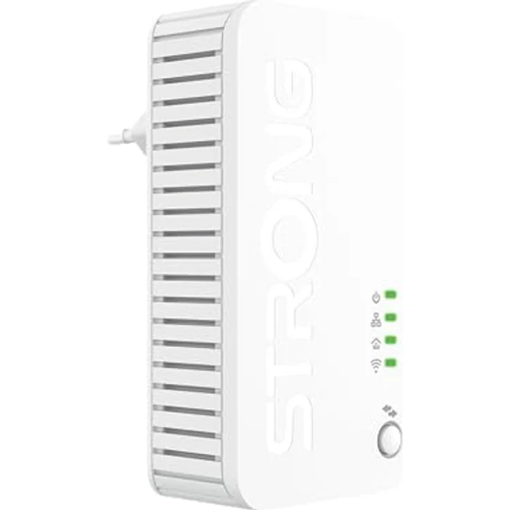 STRONG Powerline Set WiFi 1000 MB/S, WLAN aus der Steckdose, für vollständige Abdeckung, mit LAN-Anschlüssen, POWERLWF1000DUOMINI – Bild 3