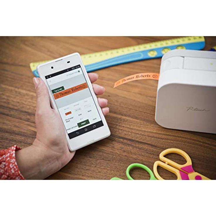 Brother PT-P300BT P-Touch Cube Etikettendrucker, kompakt, lässt Sich leicht mit Smartphones und Tablets bis 12 mm verbinden – Bild 6