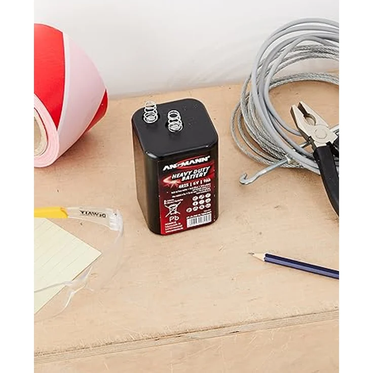 ANSMANN Zink-Kohle Flachbatterie 6V - 4R25 – Bild 5
