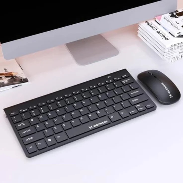 WOZINSKY WZKM-078 Wireless Tastatur & Maus, Kompakt, Schwarz, 2.4GHz, Leise Tasten, Ergonomisches Design, für Büro und Zuhause – Bild 4