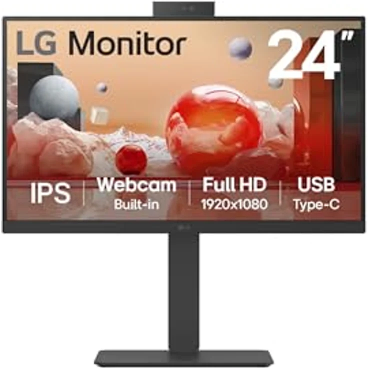 LG 24BA850-B.AEU 60.47 cm (23.8") FHD 16:9 IPS HDMI/DP/USB-C Monitor LS Pivot 100Hz – Bild 2