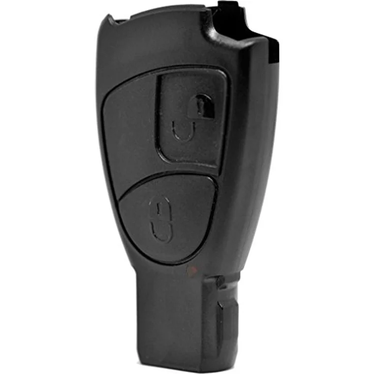 mt-key Auto Schlüssel Ersatz Gehäuse für Mercedes Benz, inkl. Batteriehalter, Rohling und 2x CR2025 Knopfzellen, 2-Tasten Design, passend für A-, B-, C-, E-, M-, R-, S- und CLK-Klasse – Bild 5