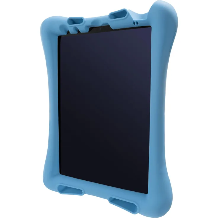 Deltaco Silicone Case für iPad Air 10.9" / Pro 11" (2020/2021), Stoßabsorbierende Tablet-Hülle mit integriertem Ständer, Blau