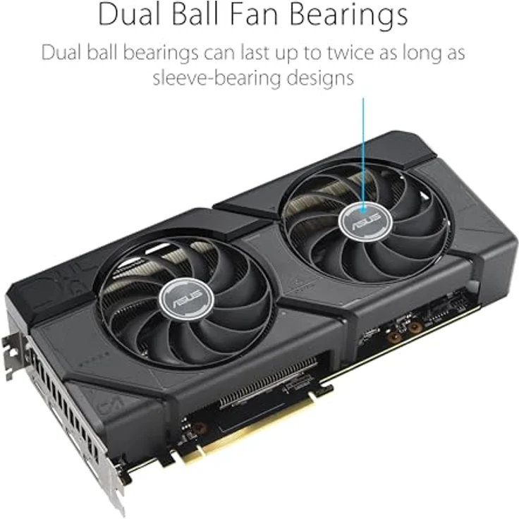 Asus Dual Radeon RX 7700 XT OC Grafikkarte (12 GB, GDDR6) in Schwarz – Bild 5