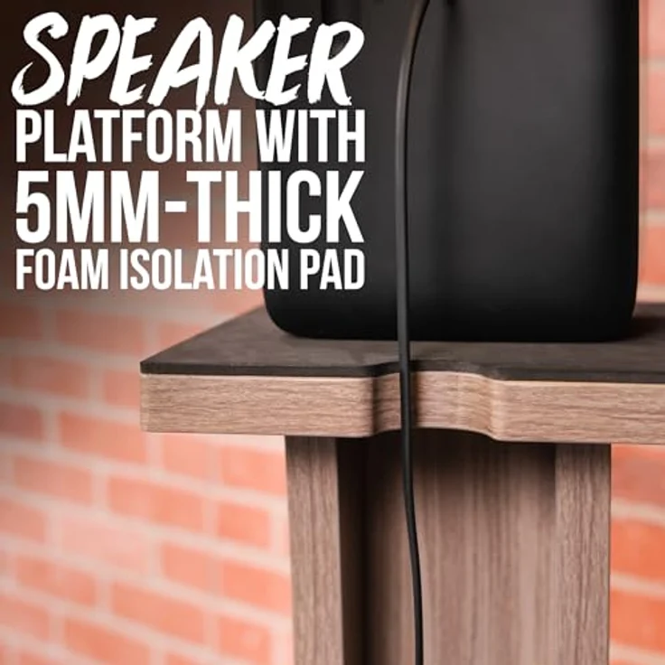 Gator Frameworks Elite Series Studio Monitor Stands, Holz Monitorständer mit stabiler 25 mm Sperrholzkonstruktion, Ahorn, Höhe 927 mm, für Lautsprecher bis 34 kg – Bild 3