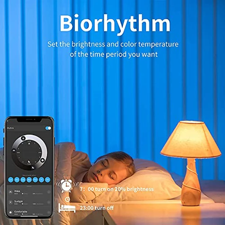 Fitop Alexa Smart Glühbirnen, E14 Wlan LED Lampen Dimmbar Glühbirne 4.9W 470Lm+2700-6500K+RGB 16 Millionen Farben, App Steuern Kompatibel mit Alexa/Google Home, Sprachsteuerung 4 Pack – Bild 5