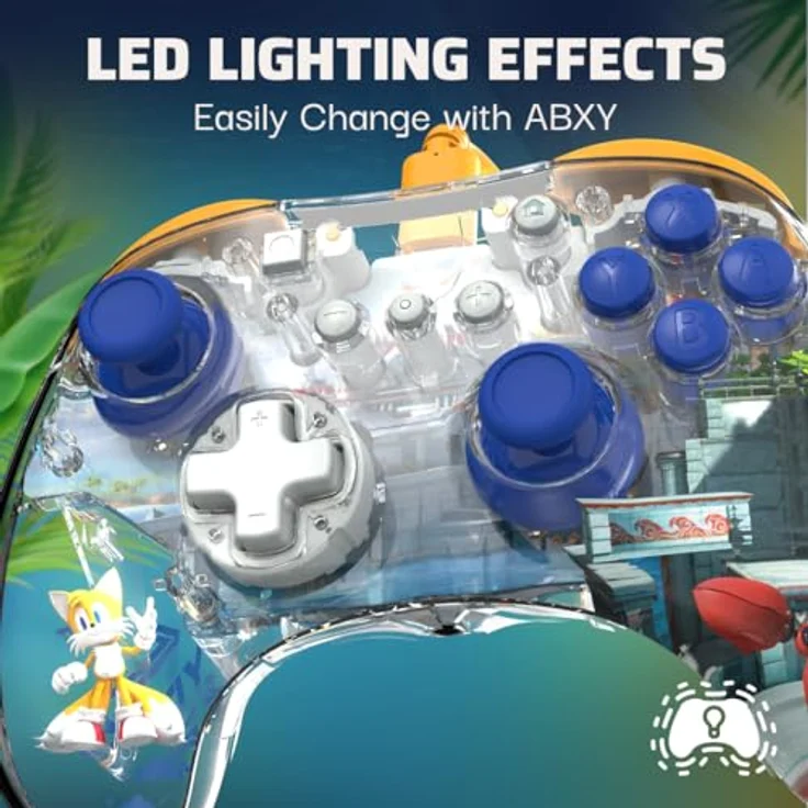 PDP REALMz Wired LED Light-up Pro Controller: Tails For Nintendo Switch & Nintendo Switch - OLED Model – Bild 4