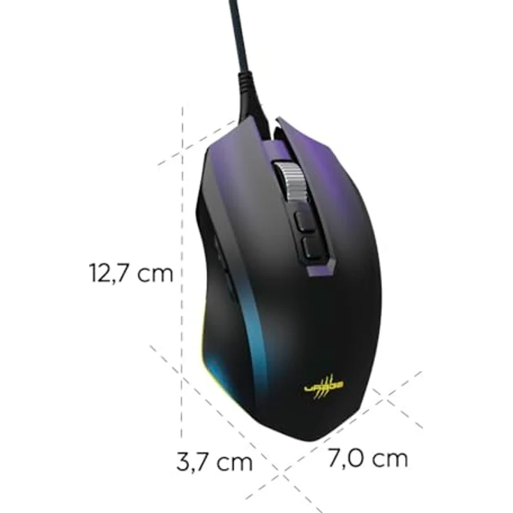 Urage Reaper 800, Optische Gaming-Maus mit 26000 DPI, 8000 Hz, RGB, Schwarz, Versandkostenfrei – Bild 4