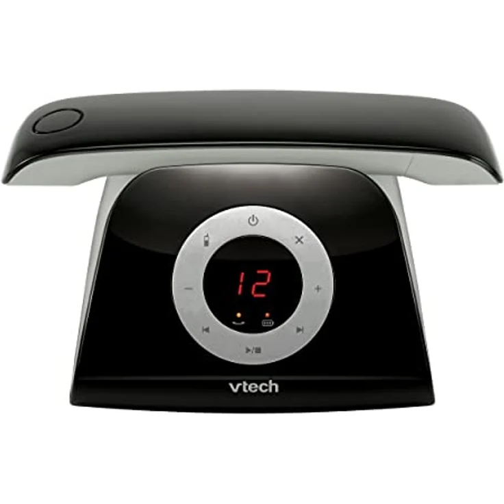 VTech LS1350 Retro-Design Telefon Schnurlos DECT Schnurlostelefon mit digitalem Anrufbeantworter, Anrufsperre, Freisprecheinrichtung und Wahlwiederholung, hintergrundbeleuchtetem Display und Tastatur – Bild 1