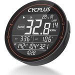 CYCPLUS Fahrradcomputer GPS Fahrradtacho Kabellos, Wasserdicht IPX6 Fahrrad Computer ANT+ Drahtloser Radcomputer, Rennrad Bluetooth 5.0 und Kilometerzähler, kompatibel mit Strava, Schwarz