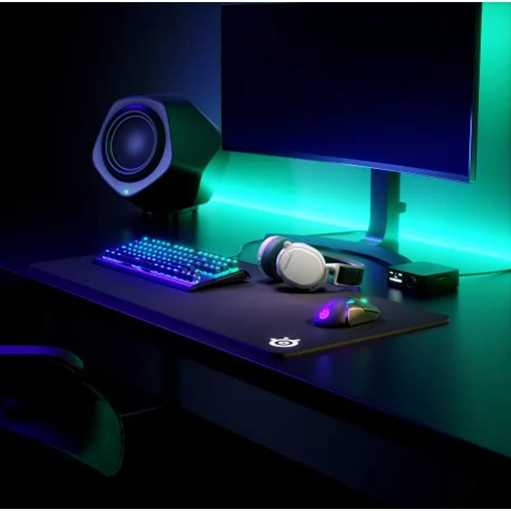 SteelSeries Arctis Pro Wireless - Drahtlos Gaming-Headset - hochauflösende Lautsprechertreiber - kombiniertes Funksystem (2,4 GHz & Bluetooth) - Weiß – Bild 5