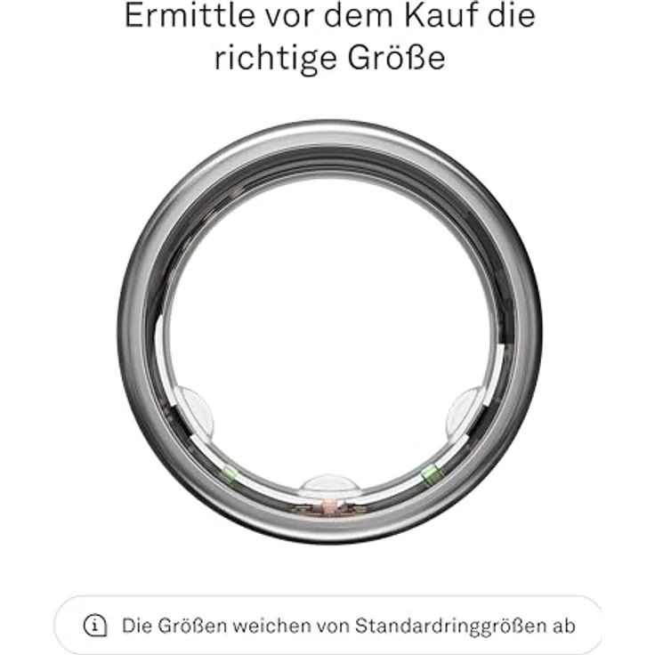 Oura Ring Gen3 Horizon, Smart Ring aus gebürstetem Titan, Silber, zur Überwachung von Schlaf, Aktivitätsniveau, Herzfrequenz und Stress – Bild 2