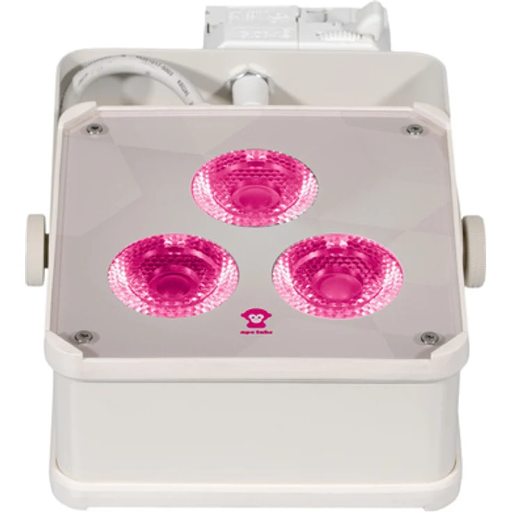 Ape Labs Track Maxi V2, 15° RGBWW Scheinwerfer in Creme für 3-Phasen Schienensystem, 3 x 15 Watt LED
