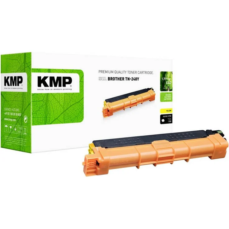 KMP Tonerpatrone ersetzt Brother TN248Y, Kompatibel, Gelb, 1000 Seiten