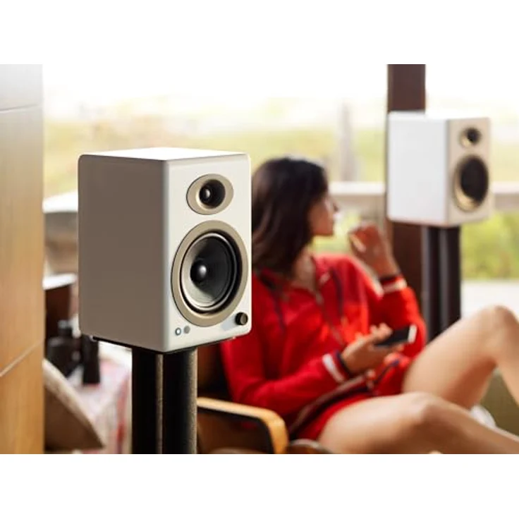Audioengine Bookshelf Speakers A5+BT Regallautsprecher - 50 Watt - weiß – Bild 6