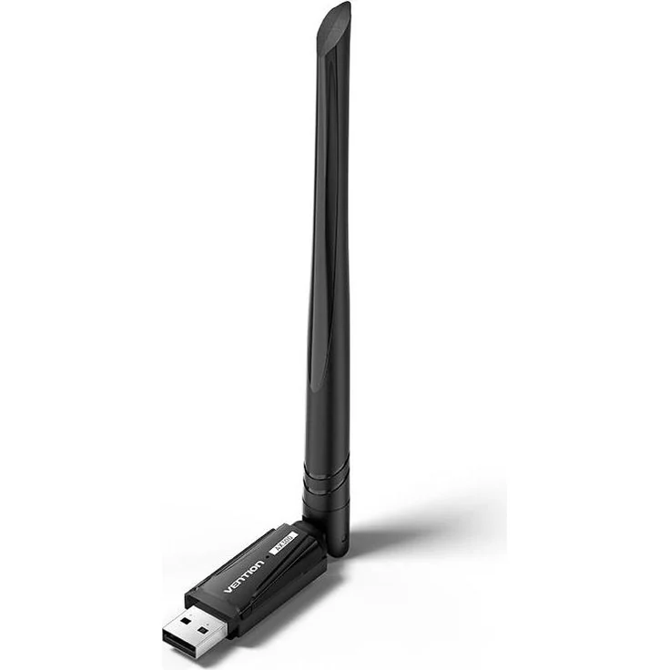 Vention AX300 USB Wi-Fi Adapter mit High Gain Antenne, 286 Mbps, 2,4 GHz, Schwarz