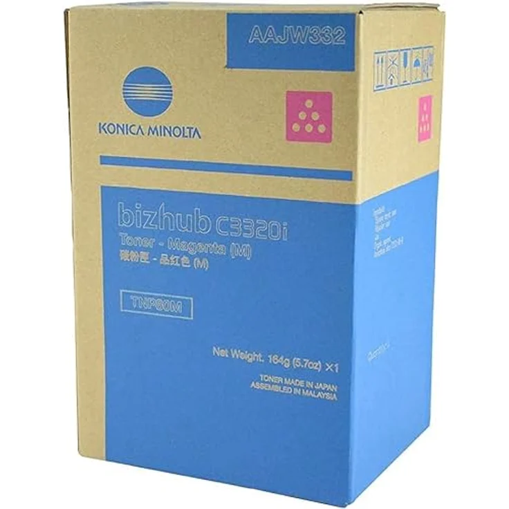 Minolta Konica Toner TNP80M, Magenta für bizhub C3320i, 0,36 kg (ModellNr: AAJW352) – Bild 2