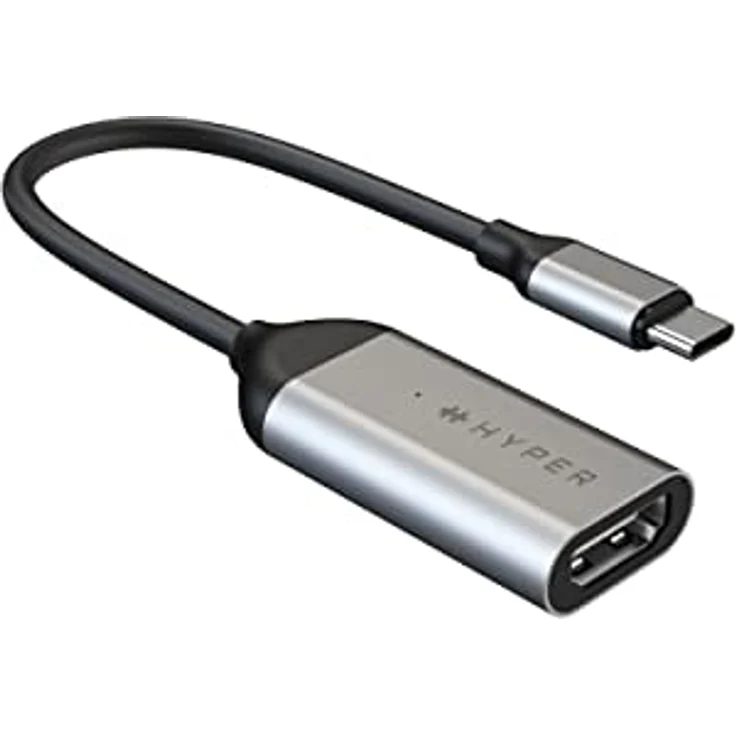 Hyper HyperDrive USB-C zu HDMI Adapter, 4K 60Hz, kompaktes Design, silber – Bild 2