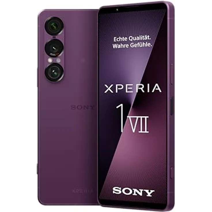 Sony Xperia 1 VII, 6,5" FHD+ HDR OLED Smartphone mit Dreifachobjektiv, 120Hz, 3,5mm Audio und IP65/68, Dual SIM, Orchid Purple