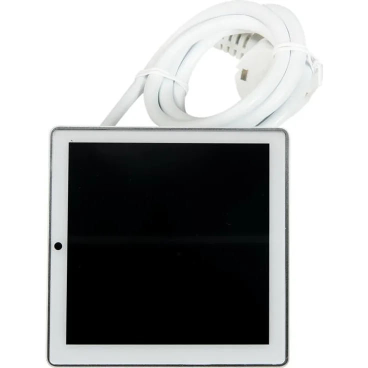 Shelly Wall Display Stand White, eleganter Smart Home Hub für flexible Platzierung mit USB-Ladeoption, Weiss