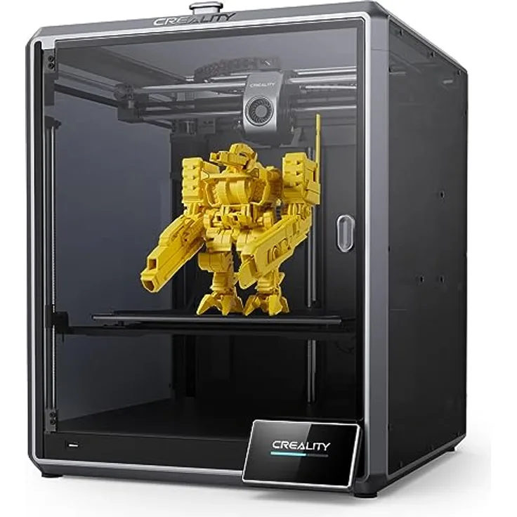 Creality K1 Max 3D Drucker, 300x300x300 Großes Bauraum 3D Printer mit AI LiDAR AI Kamera, 600mm/s Druckgeschwindigkeit, Beschleunigung von 20000mm/s², Selbsttest mit einem Fingertipp