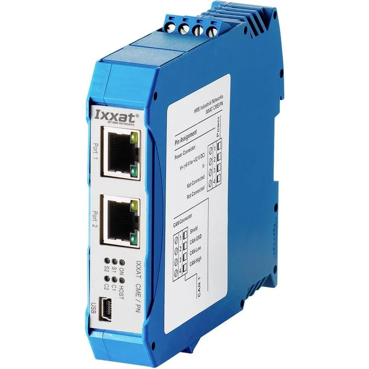 Ixxat CME/PN Profinet-CANopen, Netzwerk Switch mit einfachem Konfigurationstool und bidirektionalem Datenaustausch