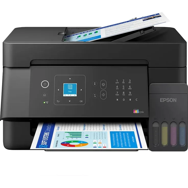 Epson EcoTank L5390, Multifunktionsdrucker mit 5760 x 1440 DPI, A4, Wi-Fi, ADF, Schwarz
