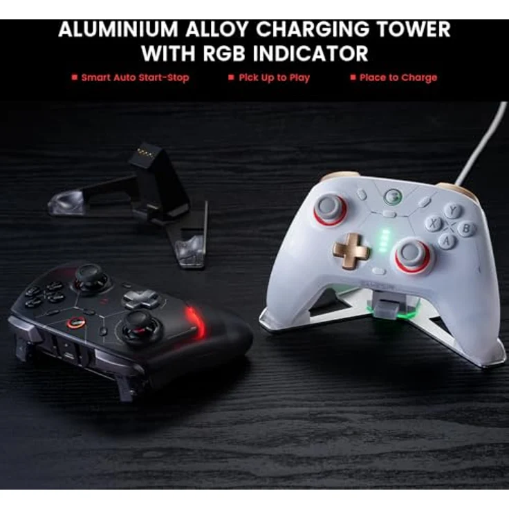 GameSir Cyclone 2 PC Controller Mag-Res TMR Sticks 1000Hz Report Rate Hall & Micro 2-in-1 Triggers RGB Beleuchtung mit Ladestation für PC/Switch/iOS/Android(Schwarz) – Bild 6