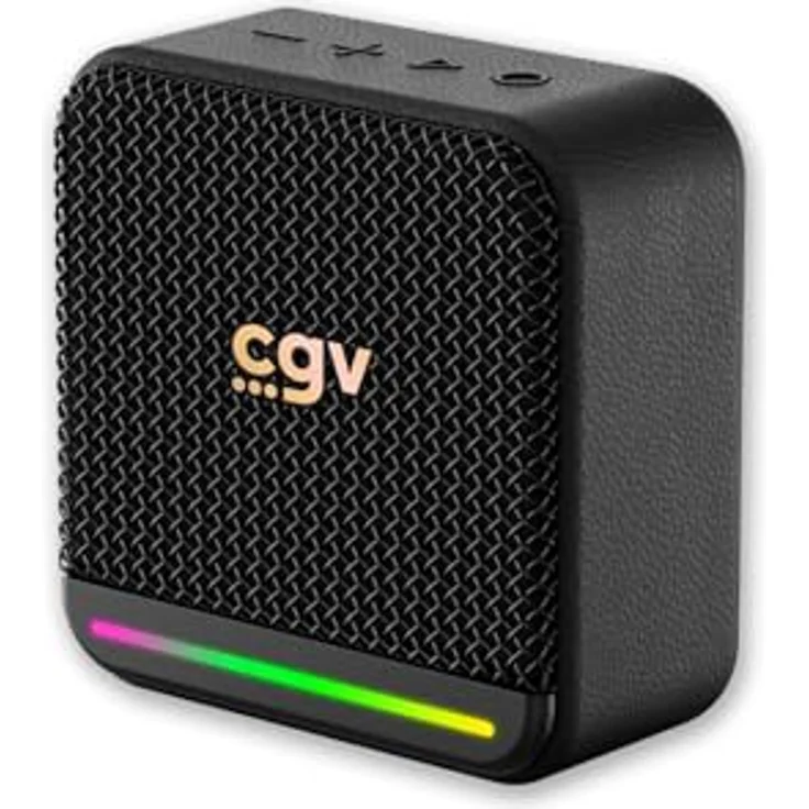 CGV SolidVibe Mini 8-Watt Bluetooth-Lautsprecher, tragbar, wasserdicht IP67, 10 Std. Akkulaufzeit, Kunstleder-Gehäuse, integriertes Mikrofon – Bild 2
