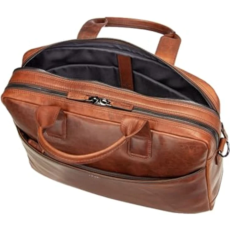 JOOP! Aktentasche Cerratano Pandion MHZ, Laptoptasche aus Leder, 40 x 28 x 10 cm, Coral, Herren – Bild 4
