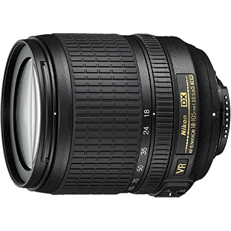Nikon AF-S DX NIKKOR 18-105mm/3,5-5,6G ED VR, Zoomobjektiv mit Silent Wave Motor und ED-Glas, ideal für Porträt- und Landschaftsaufnahmen – Bild 1