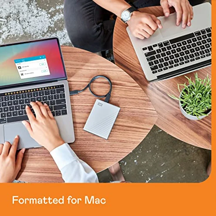 WD My Passport Ultra for Mac externe Festplatte 6 TB (Passwortschutz, Mac kompatibel, Silber) – Bild 4