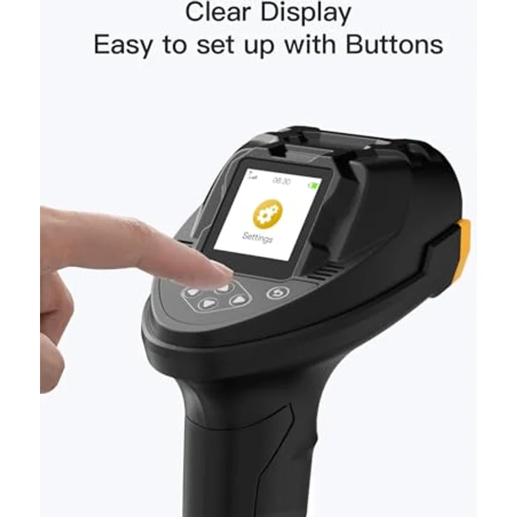Inateck Barcodescanner Pro8, Handscanner mit Datenübertragungsstation für 1D- und 2D-Barcodes, Schwarz – Bild 2
