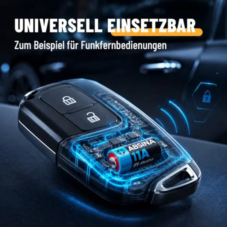 ABSINA 4x L1016F 6V 11A Alkaline Batterie, temperaturfest von -20°C bis +60°, langlebig und zuverlässig, ideal für Funkfernbedienungen und Alarmanlagen – Bild 2