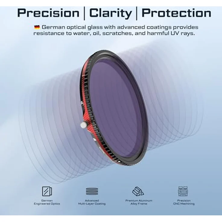 Freewell V2 Series Magnetic Filter, ND/CPL 3-7 Stops, 82 mm, Objektivfilter, Schwarz – Bild 7