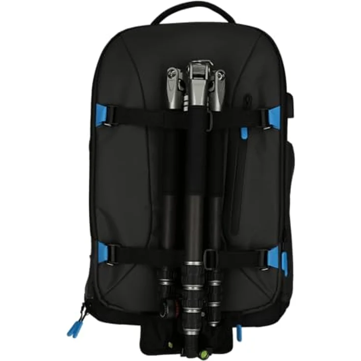 Rollei Fotoliner Ocean Pro: Großer Kamerarucksack in Schwarz aus 49 recycleten PET-Flaschen, Handgepäck-geeignet, inkl. Laptop-Fach, versetzbare Trennwände – Bild 7