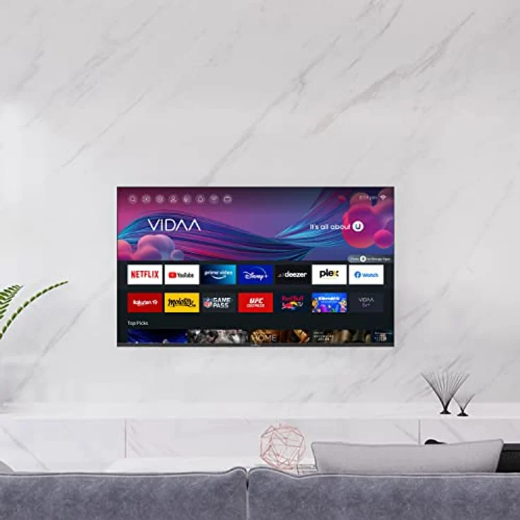 SMART TECH 4K-UHD LED 55 inch (139 cm) VIDAA Smart TV 55UV10V1 (APP Store, Netflix, YouTube, Prime Video, Spotify) – Bild 4